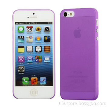 Clear Matte Plastic Ultra-thin Case for iPhone 5, 0.3mm